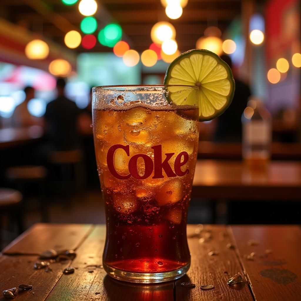 Refreshing Glass Bottle of Caffeine-Free Mexican Coke