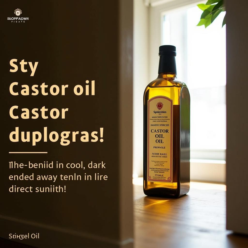 Proper Storage of Castor Oil