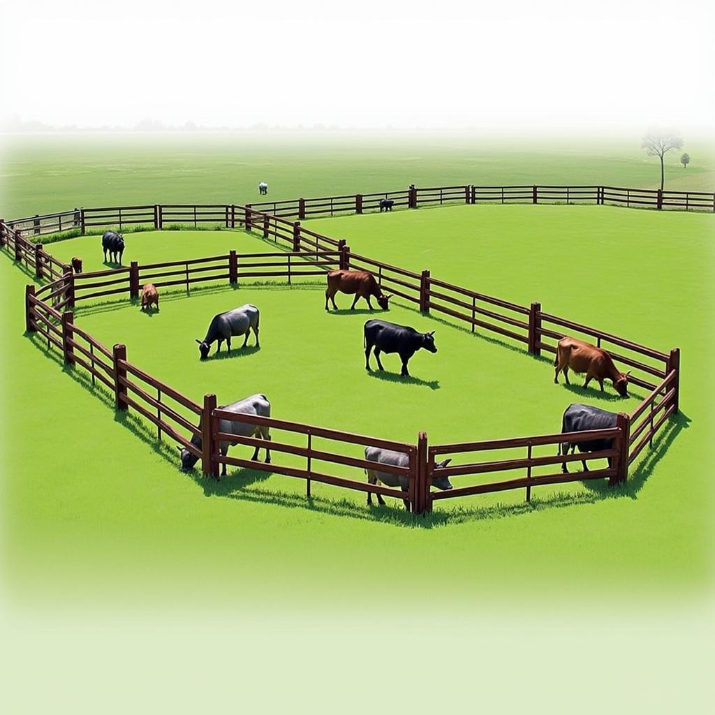 Setting up Cattle Panels for Rotational Grazing