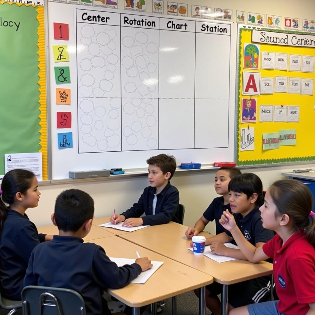 Center Rotation Chart in Classroom Use