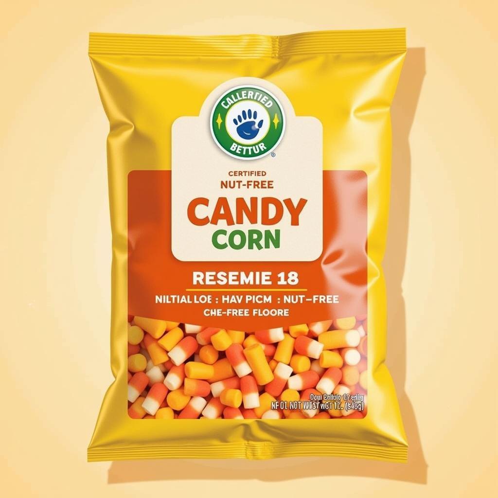 Certified Nut-Free Candy Corn Packaging