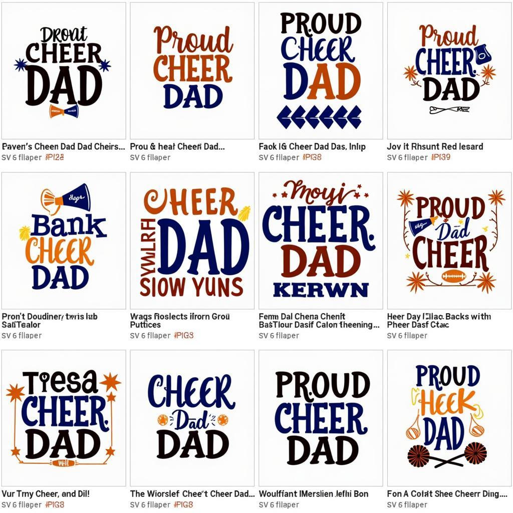 Cheer Dad SVG Free Design Examples