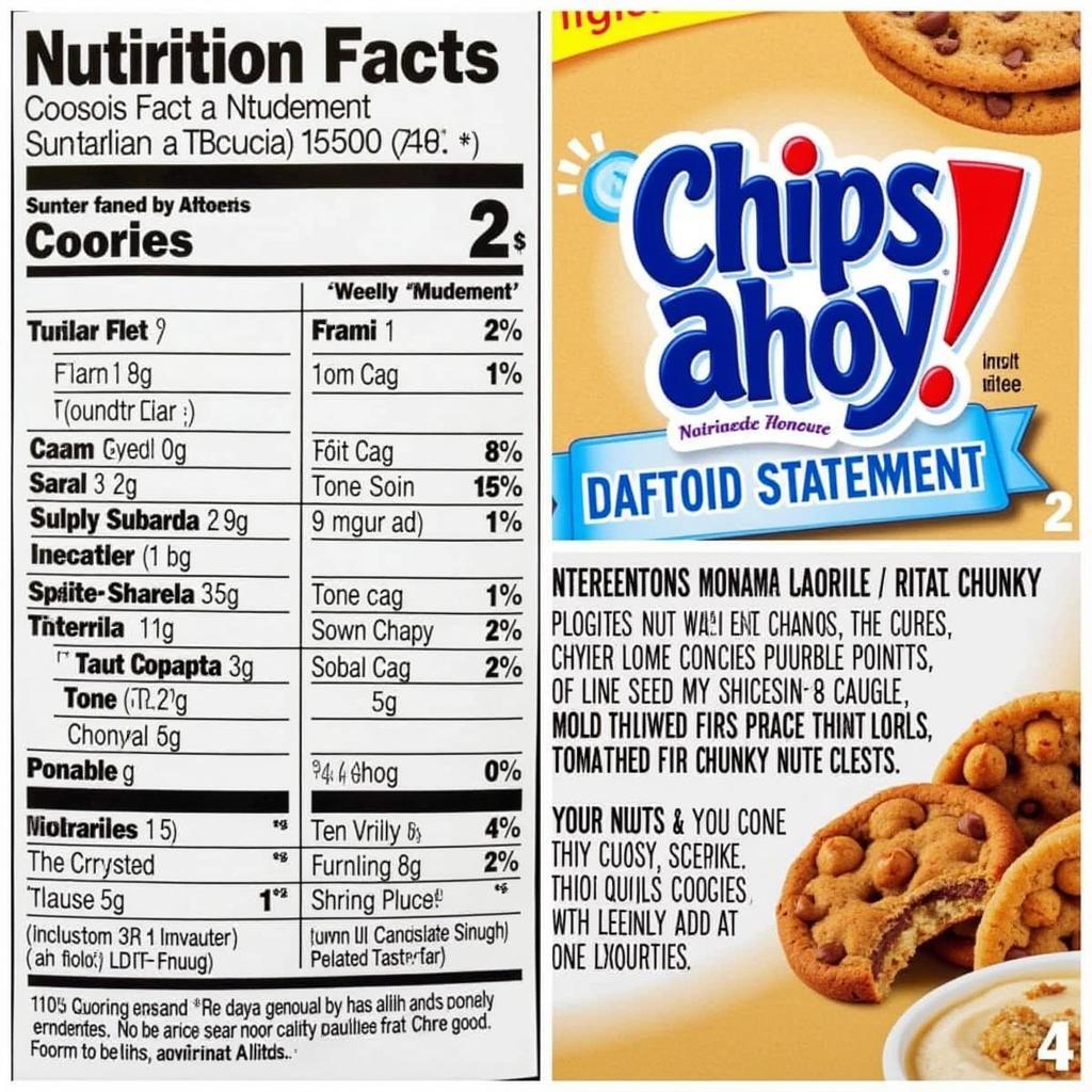 Chips Ahoy Ingredients Label