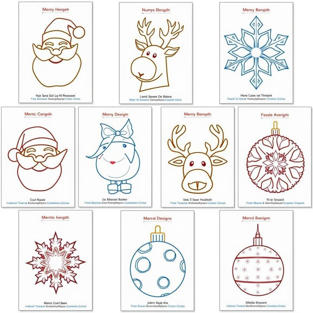 Variety of Christmas Applique Patterns