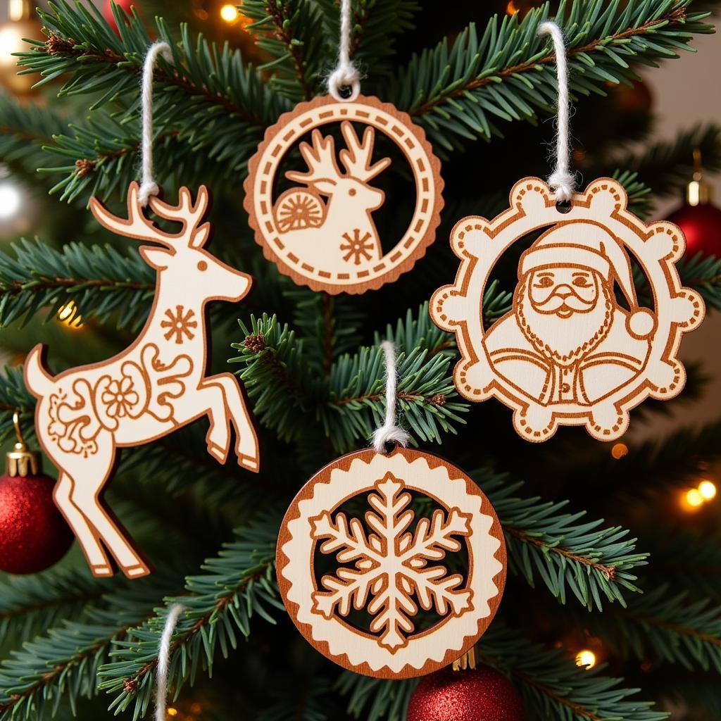 Christmas Wood Burning Patterns for Ornaments