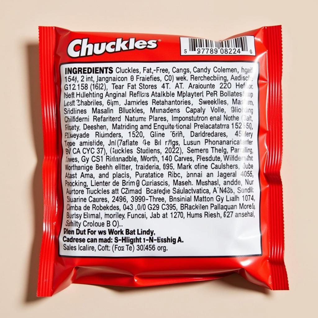 Chuckles Fat Free Candy Ingredients List