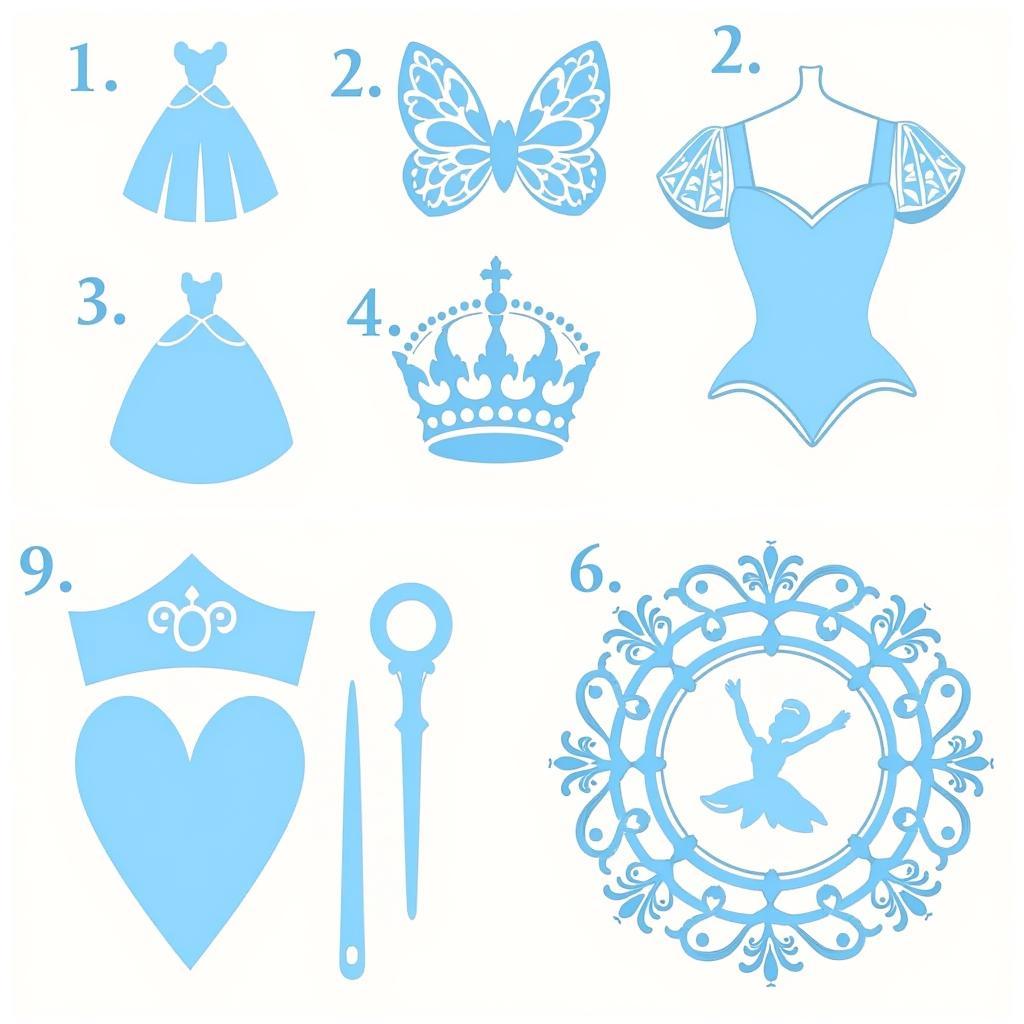 Cinderella SVG Free Combination Examples