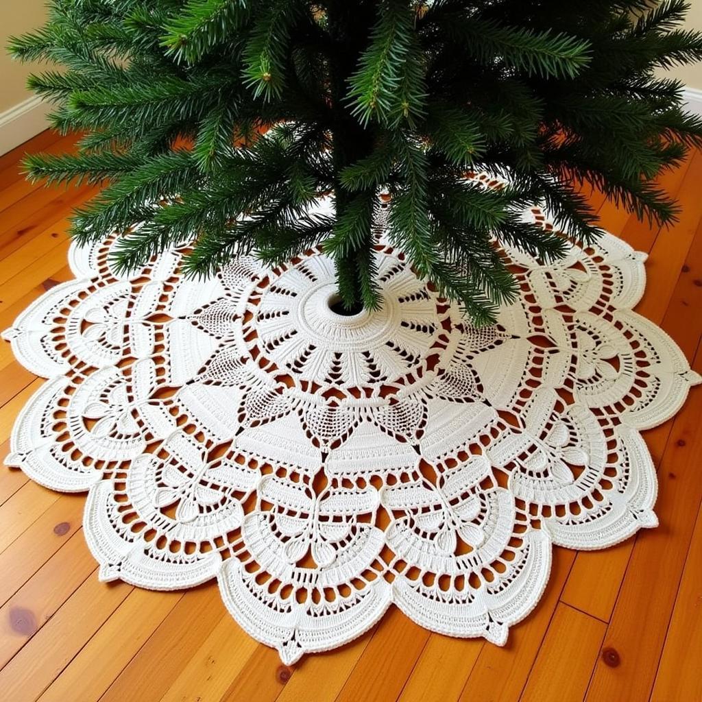 Classic Crochet Tree Skirt Pattern