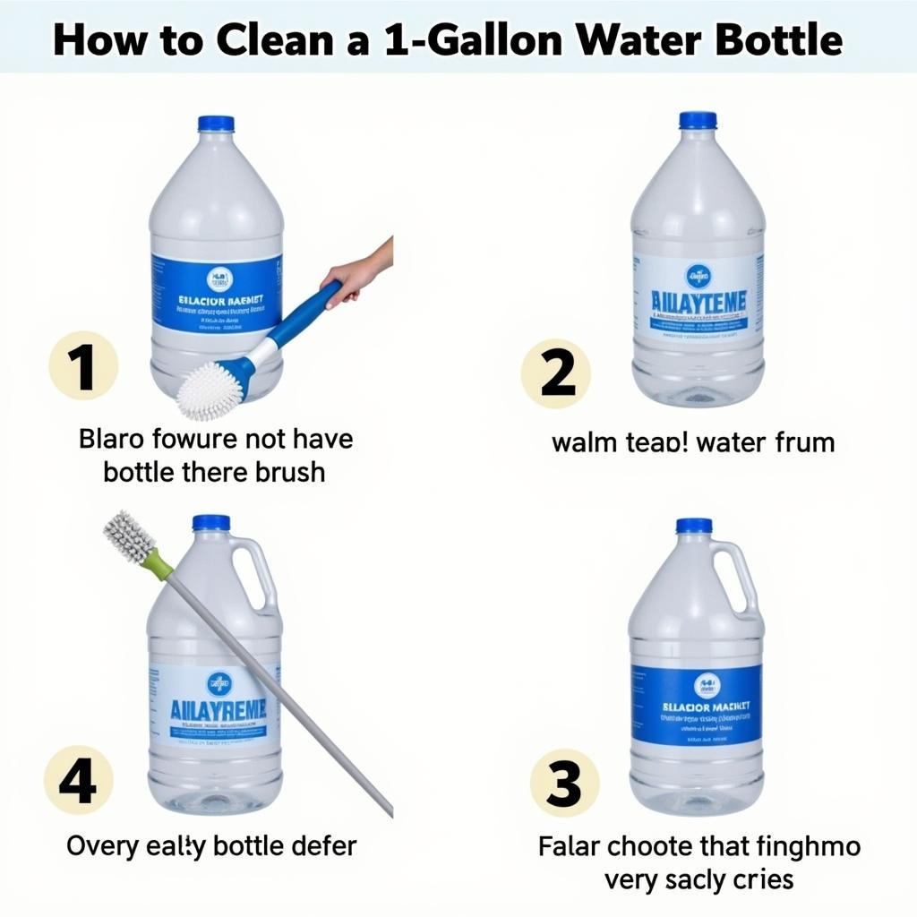 Cleaning your 1 gallon water bottle