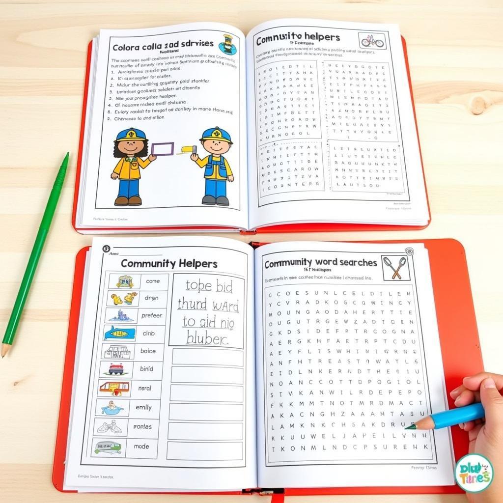 Community Helpers Activity Book