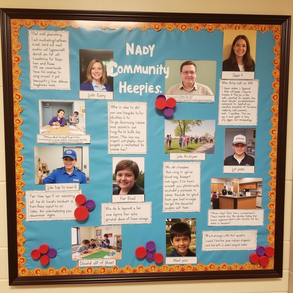 Community Helpers Bulletin Board