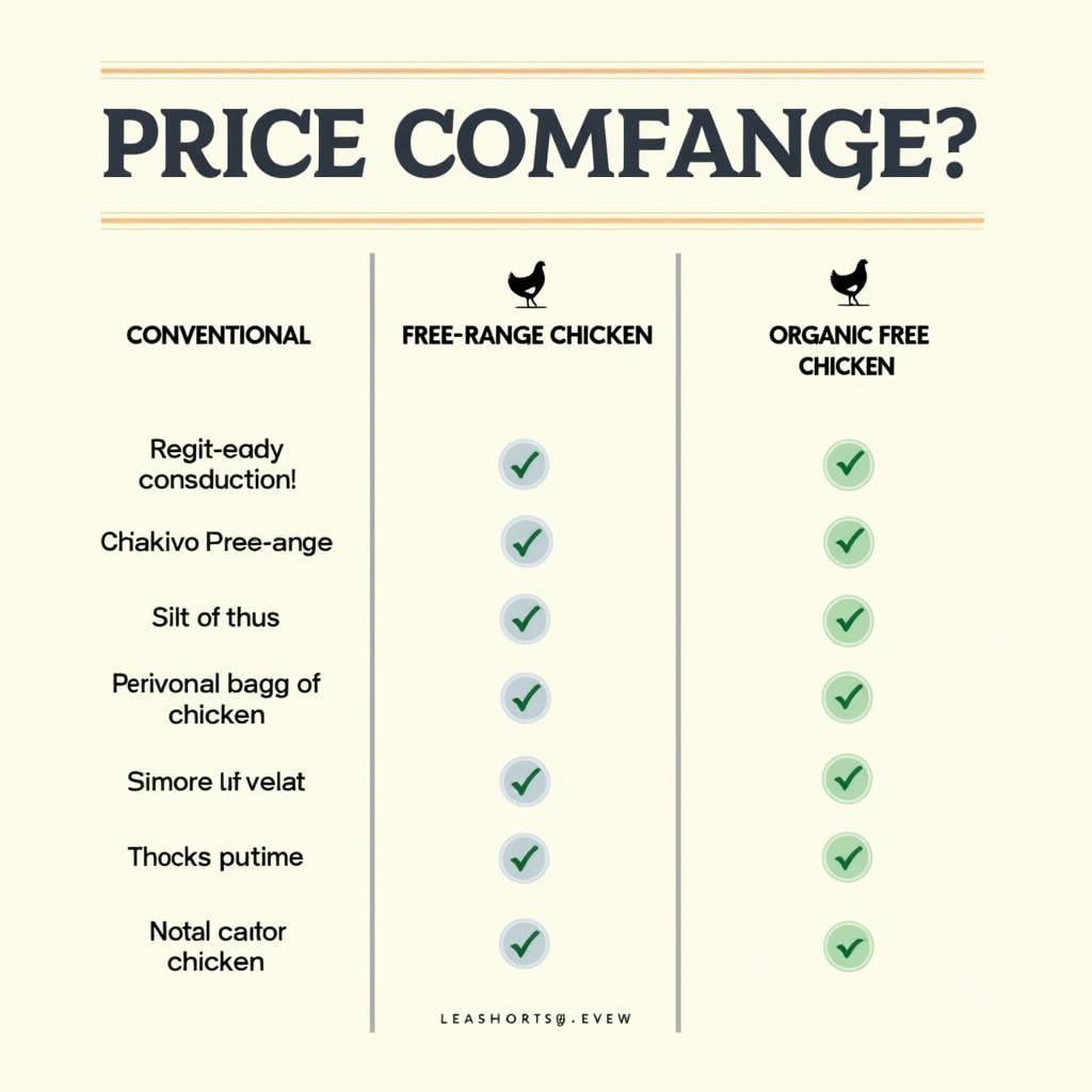 Comparing Chicken Prices: Conventional vs. Organic Free-Range