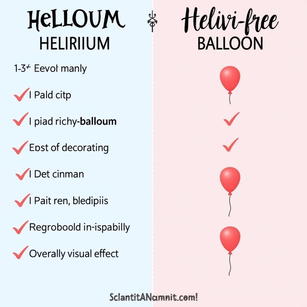 Comparing Helium and Helium-Free Balloons