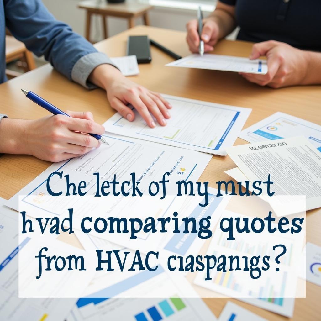 Comparing HVAC System Quotes