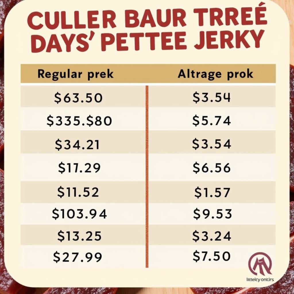 Nitrate Free vs. Regular Jerky Prices