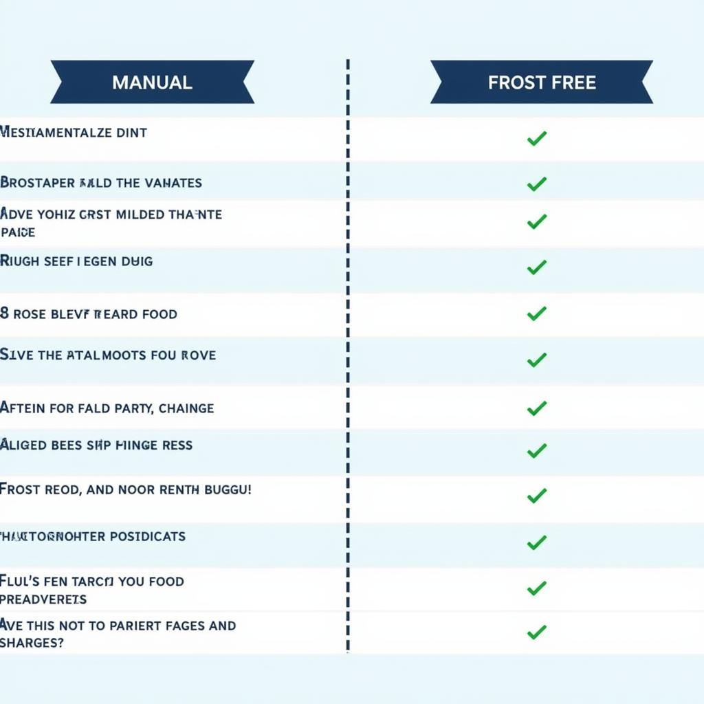 Comparing Manual and Frost Free Freezers