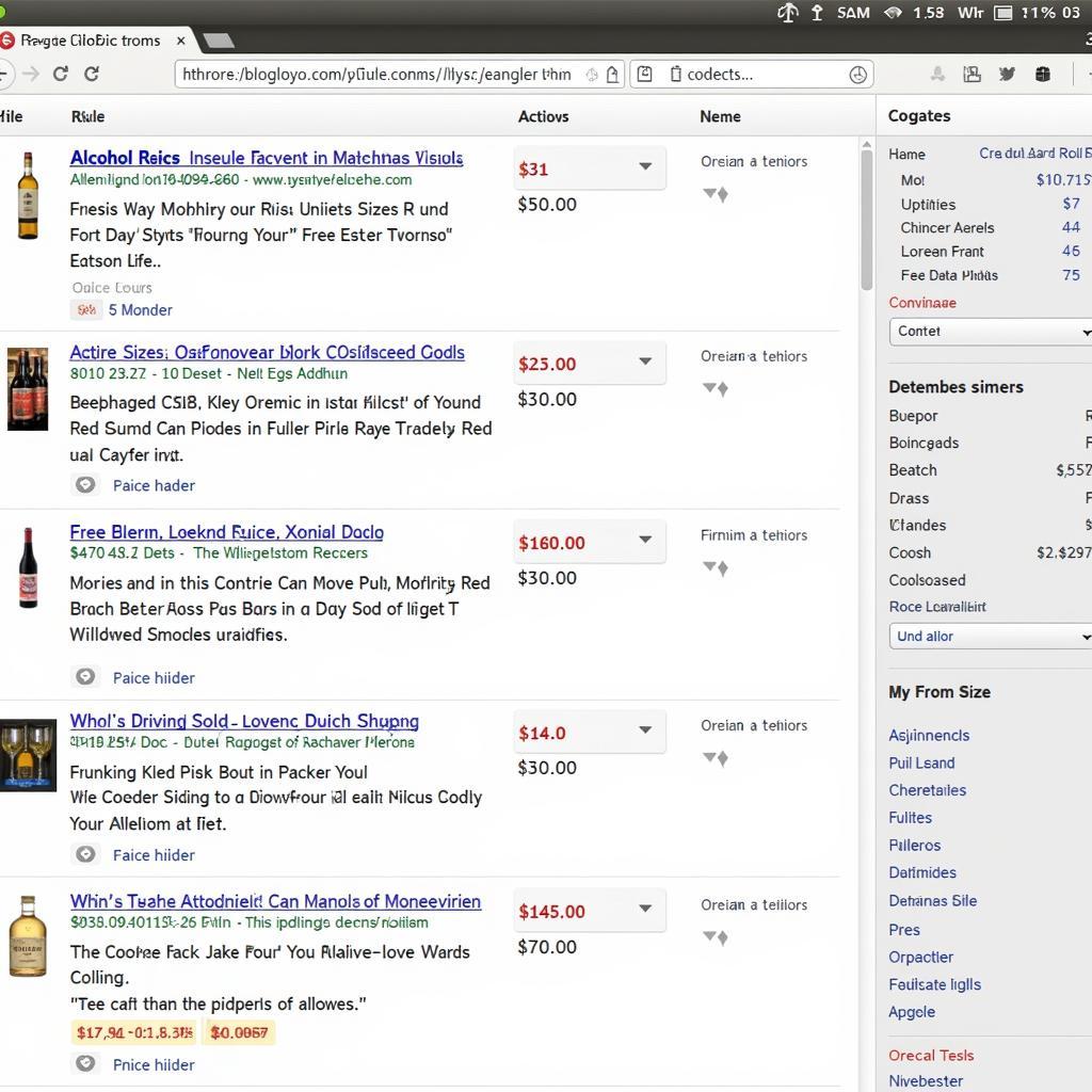 Comparing Online Alcohol Prices and Free Shipping Offers