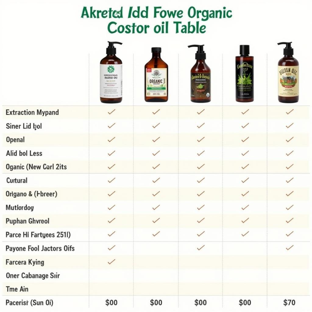 Comparing Different Organic Castor Oil Brands