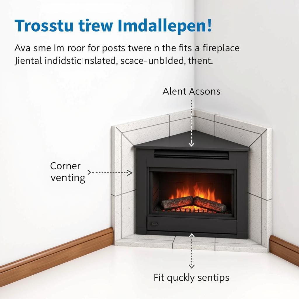 Corner Vent Free Gas Fireplace Installation