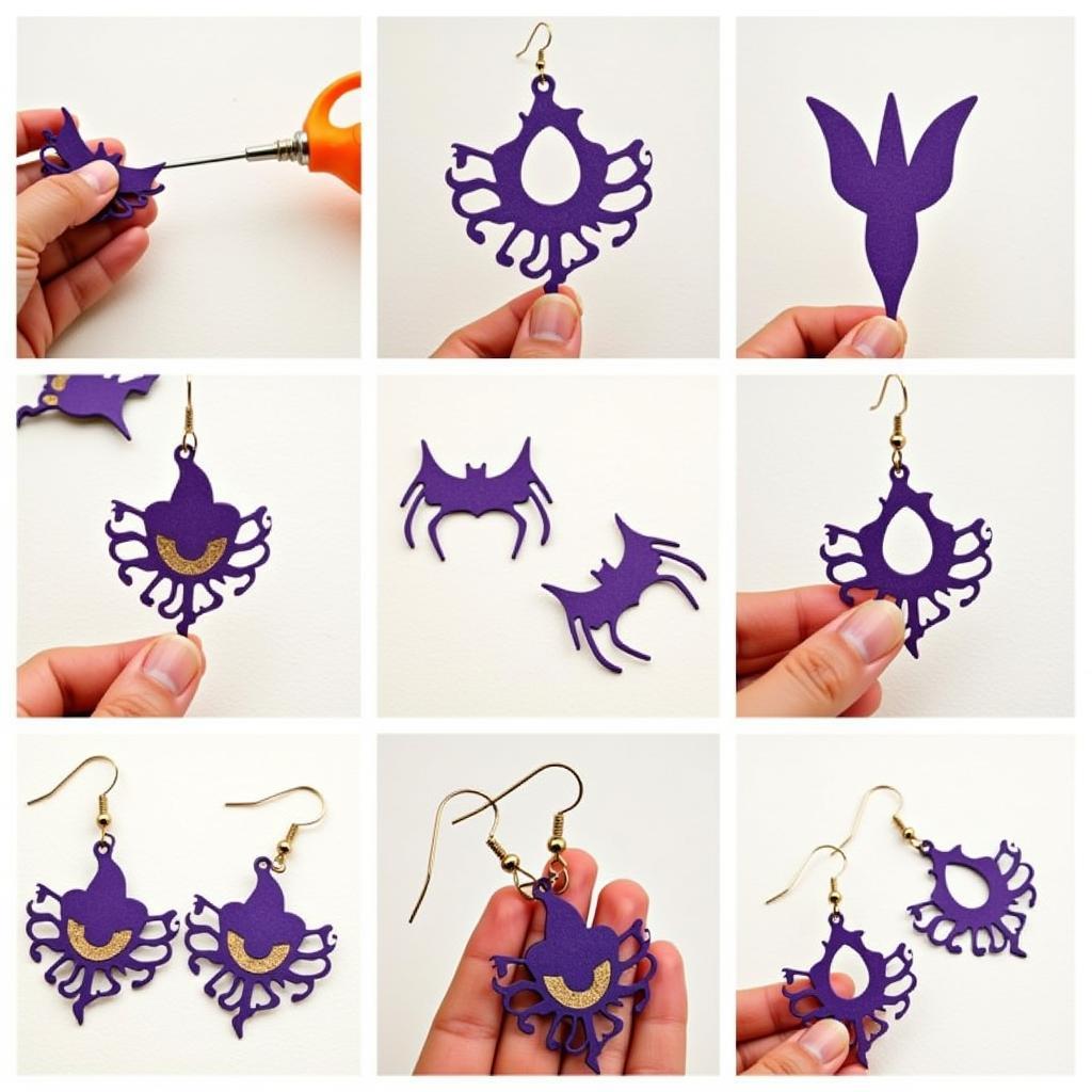 Crafting Halloween Earrings with SVG