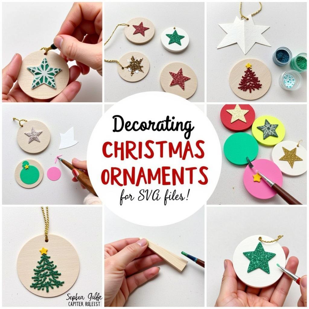 Creative Ways to Decorate Christmas Ornaments Made from Free SVG Files