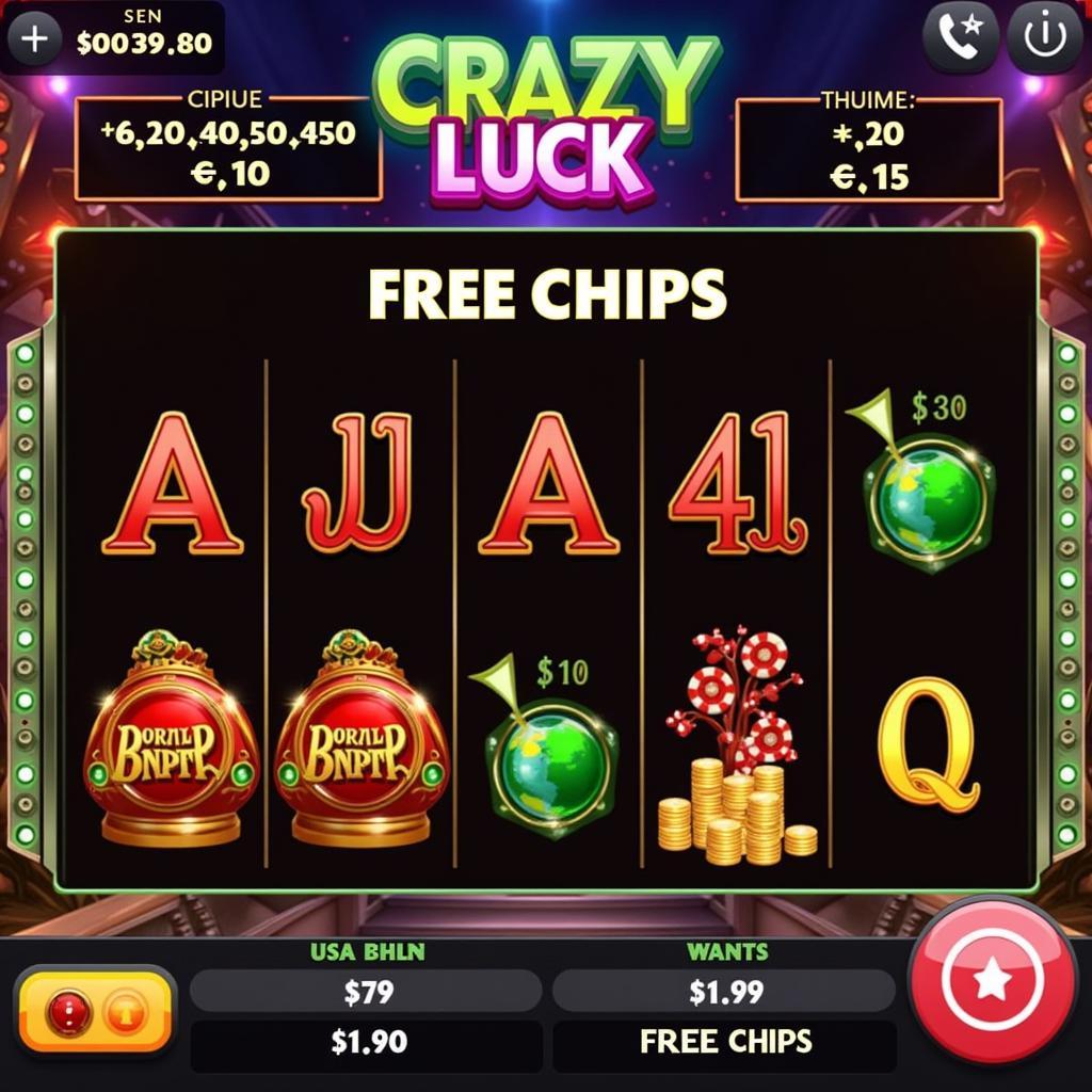 Crazy Luck Casino Free Chips Slots Game