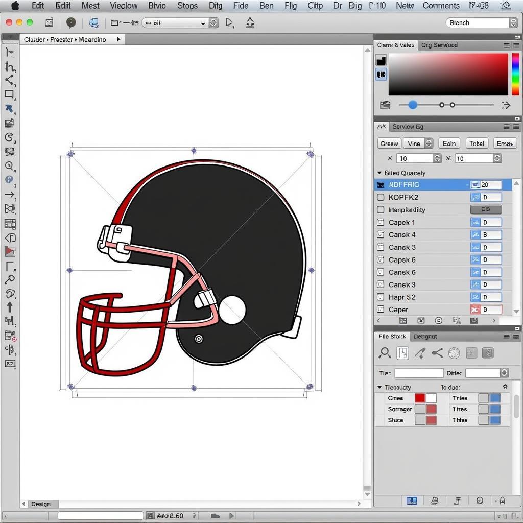 Creating Football Helmet SVG in Inkscape