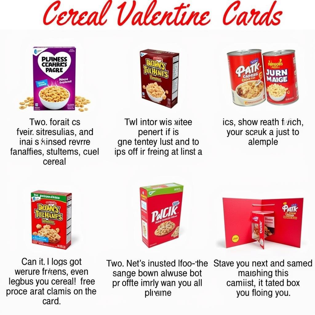 Creative Cereal Valentine Card Ideas