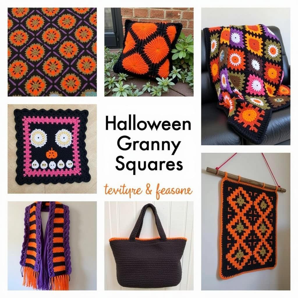 Creative Halloween Granny Square Projects