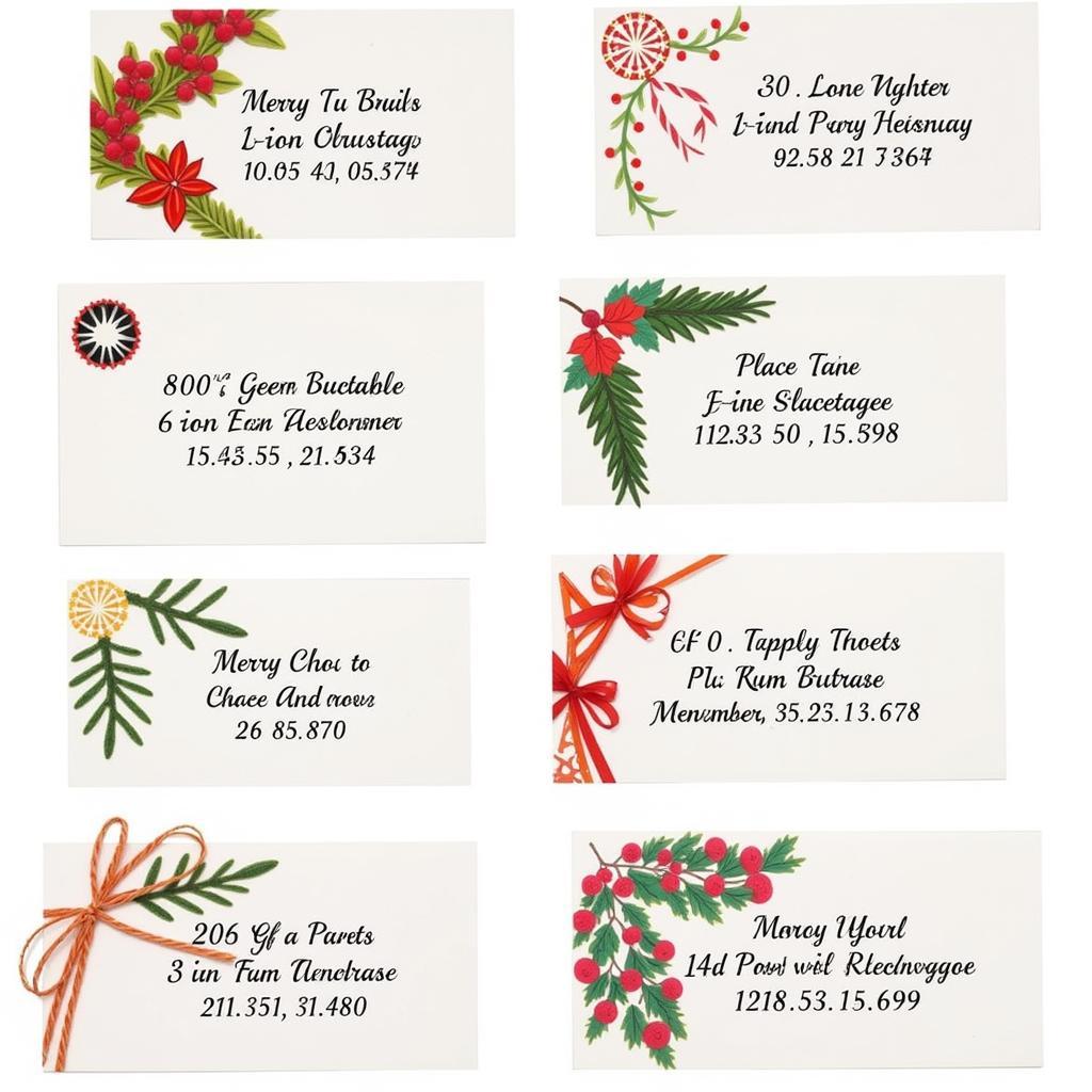 Creative Uses for Free Printable Christmas Address Labels