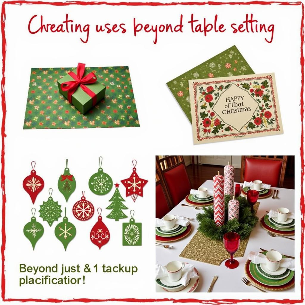 Creative Uses for Free Printable Christmas Placemats