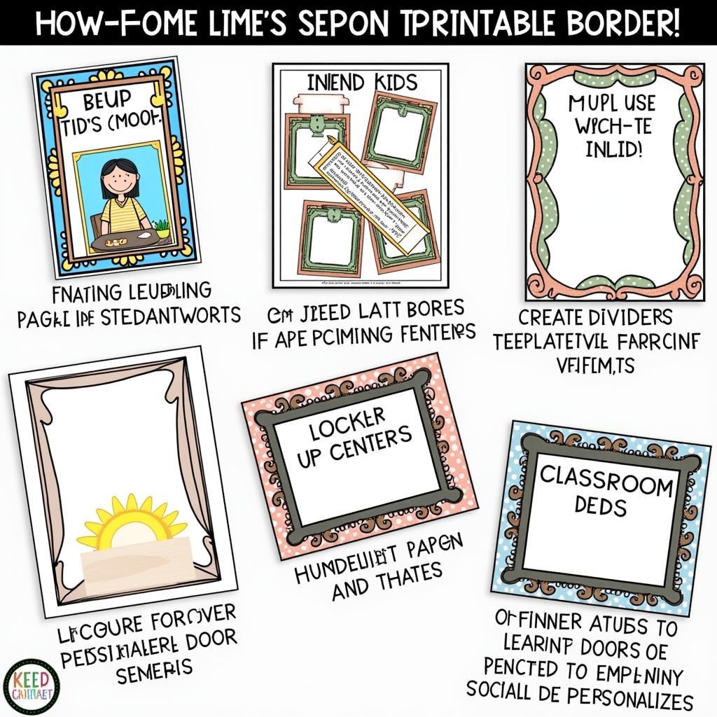 Creative Uses of Printable Borders in the Classroom