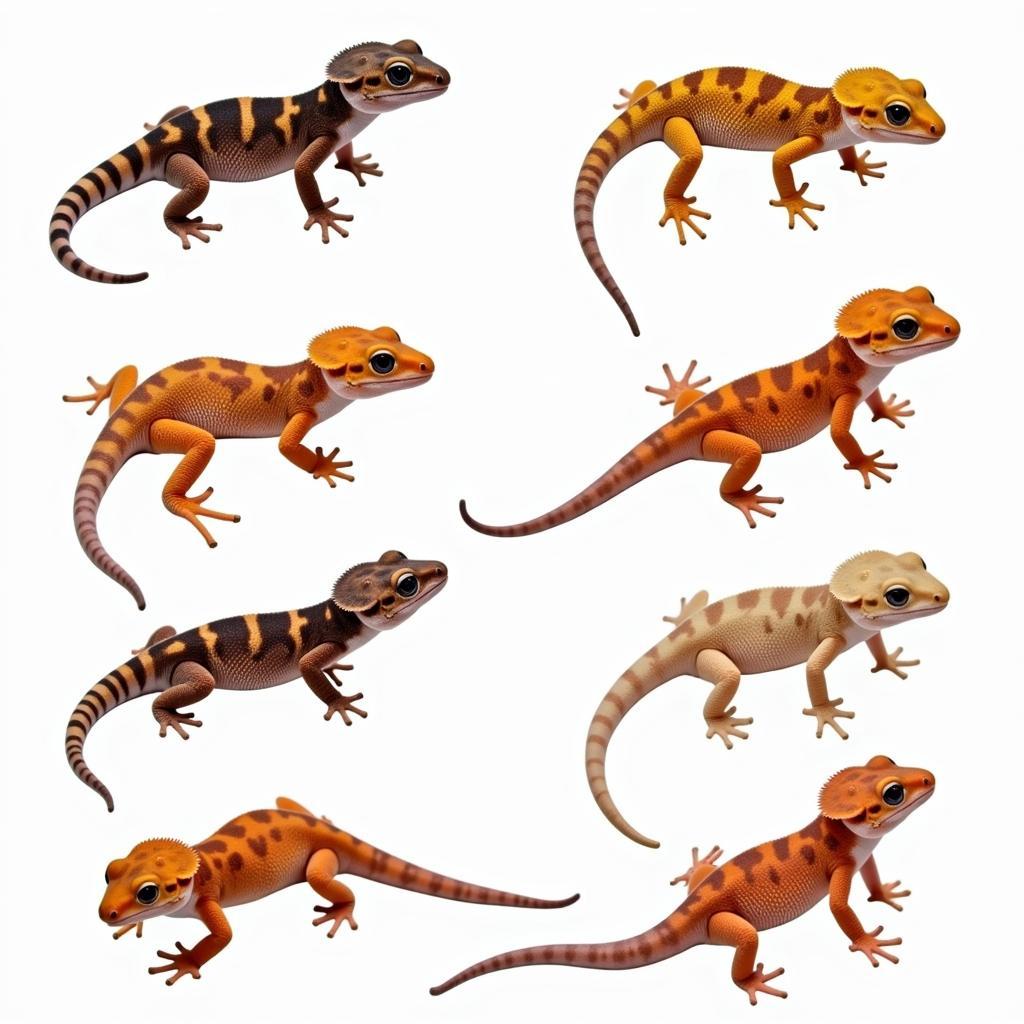 Variations in Crested Gecko Morphs