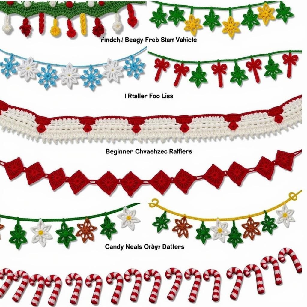 Free Crochet Christmas Garland Patterns: A Variety of Styles