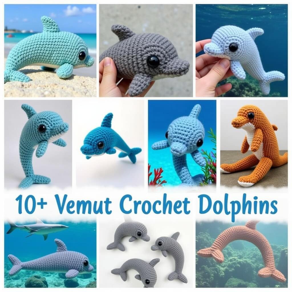 Variations of Crochet Dolphin Free Patterns