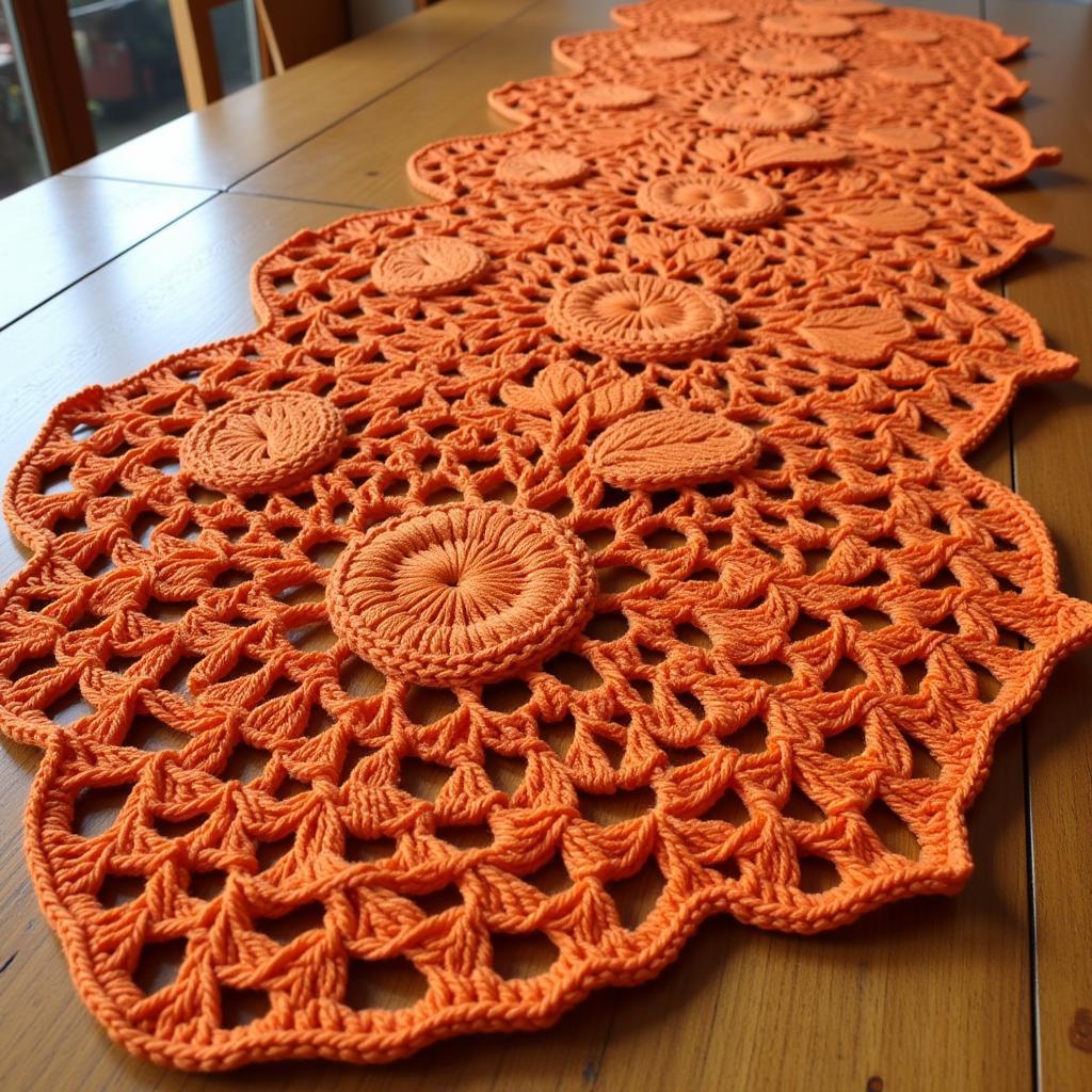 Crochet Fall Table Runner Pattern