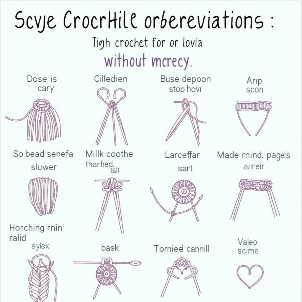 Crochet Pattern Terminology Guide