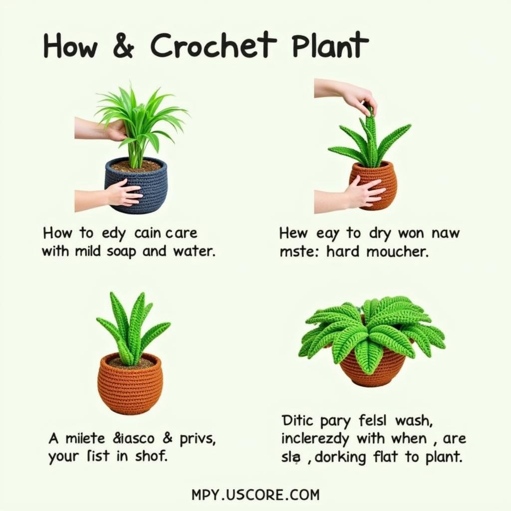 Caring for Your Crocheted Plant Creations