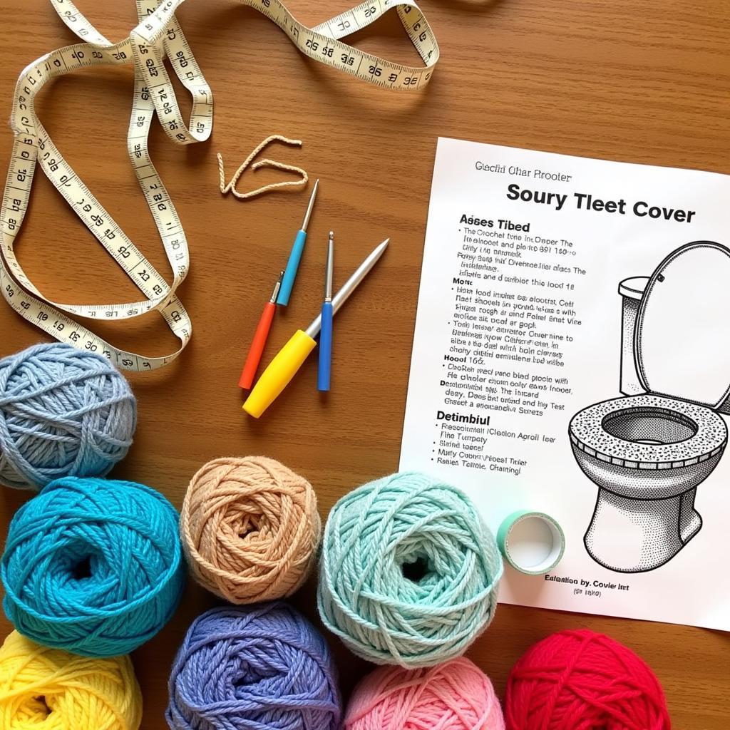 Selecting Yarn and Hook for Crochet Toilet Seat Cover