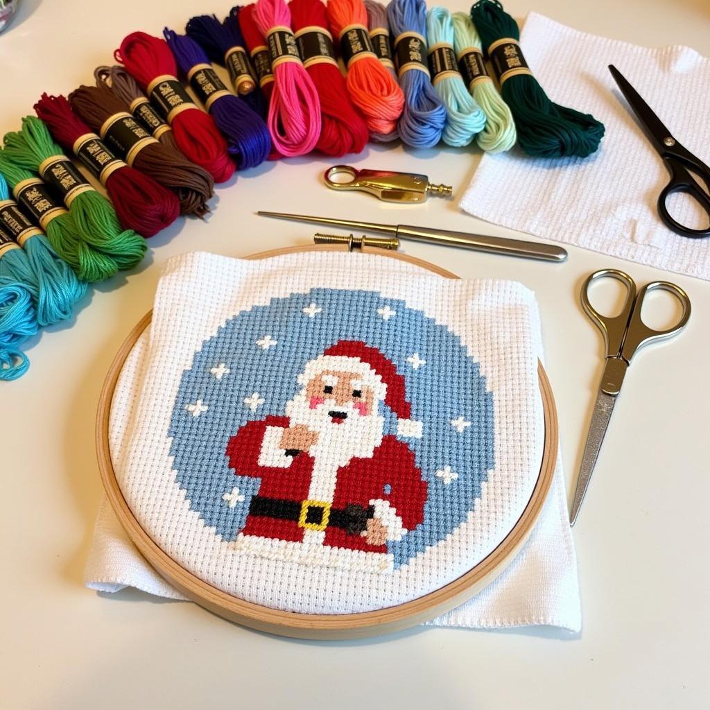 Cross Stitch Christmas Card Making Supplies