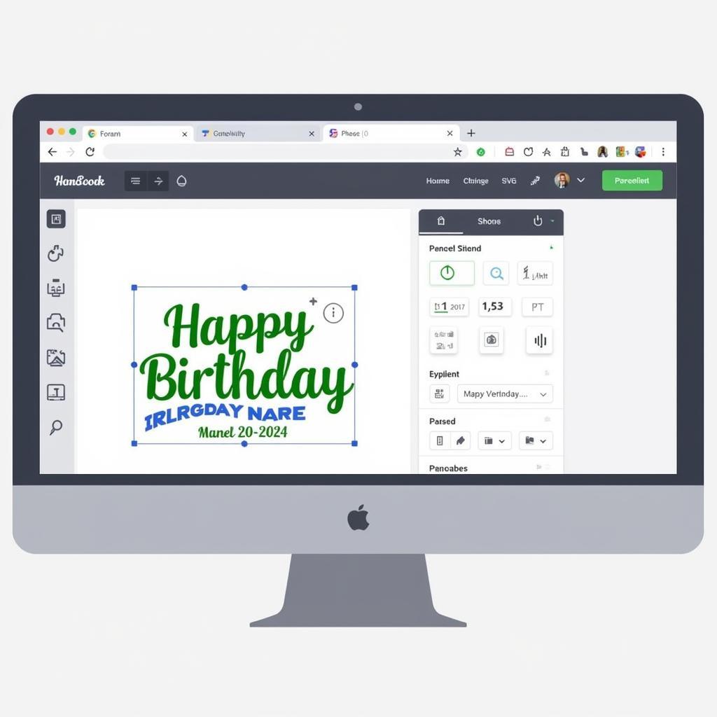 Custom Happy Birthday SVG Design