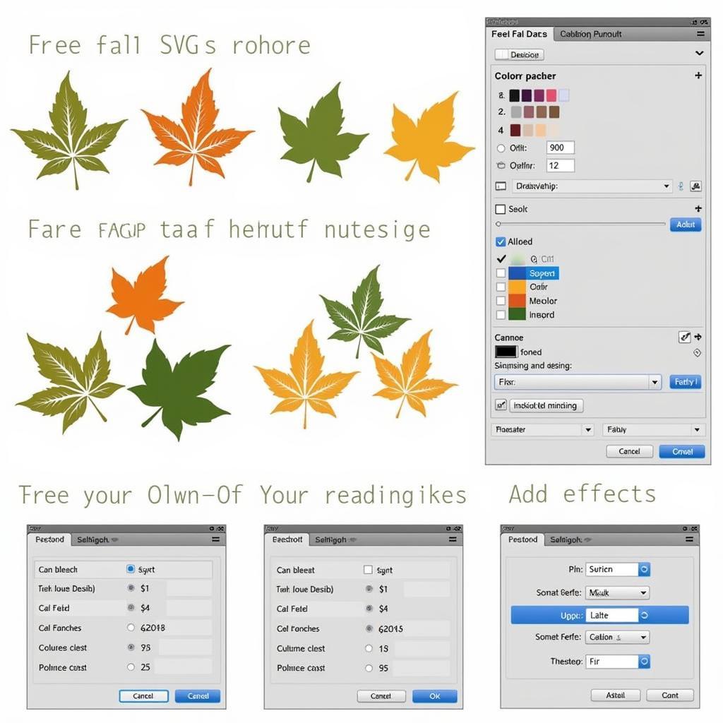 Customizing Free Fall Leaf SVG Designs