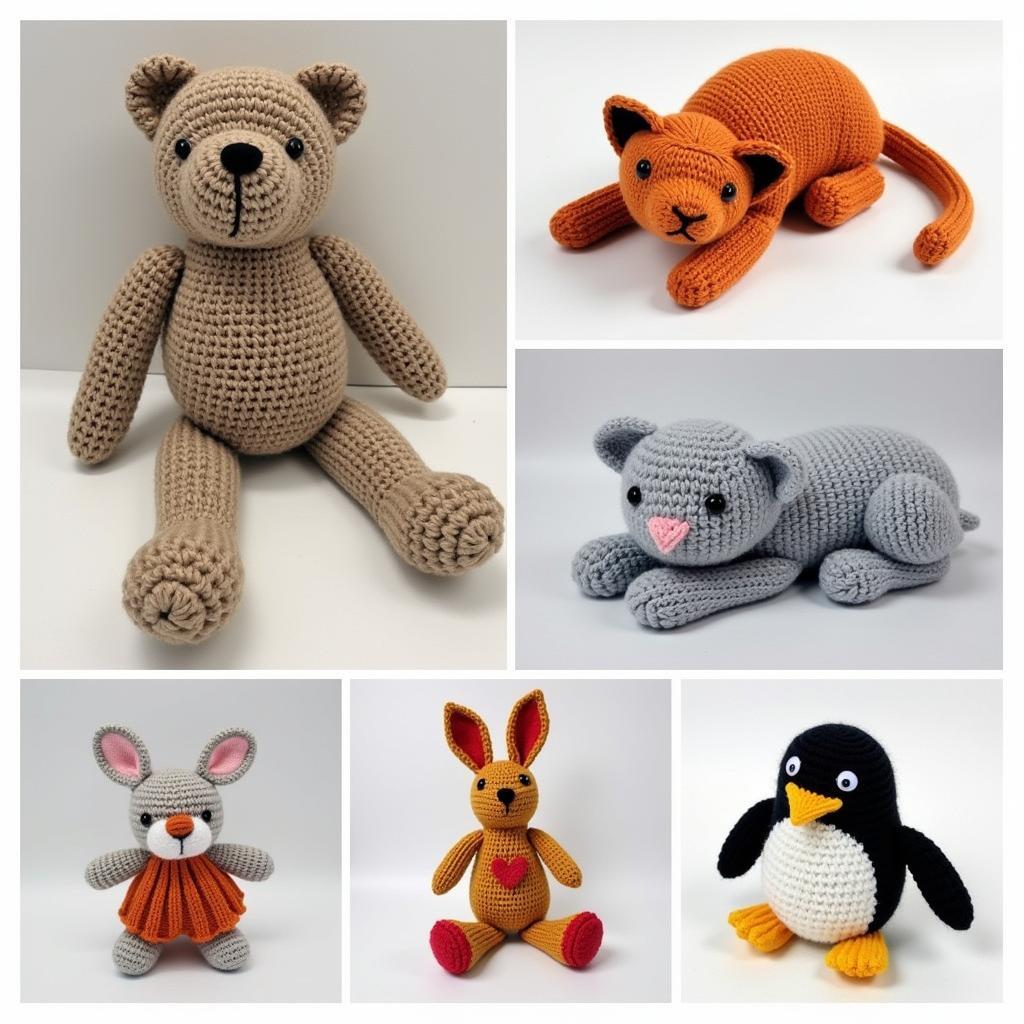 Cute Knitted Stuffed Animals: A Variety of Adorable Designs