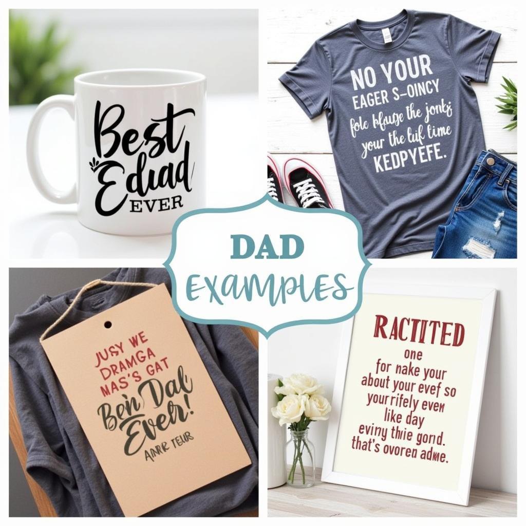 Dad SVG Project Examples: Mug, T-Shirt, and Card