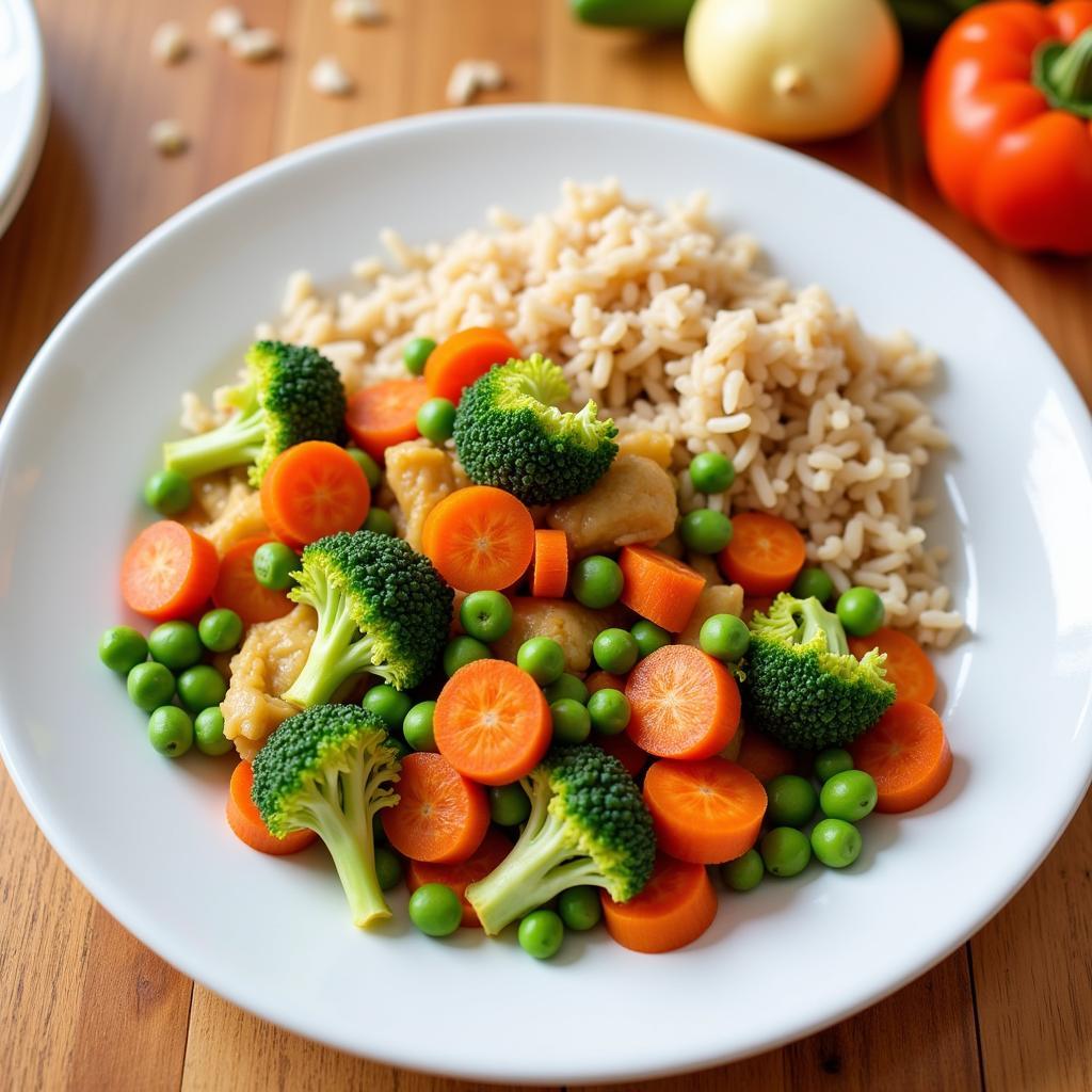 Dairy and Egg Free Toddler Dinner