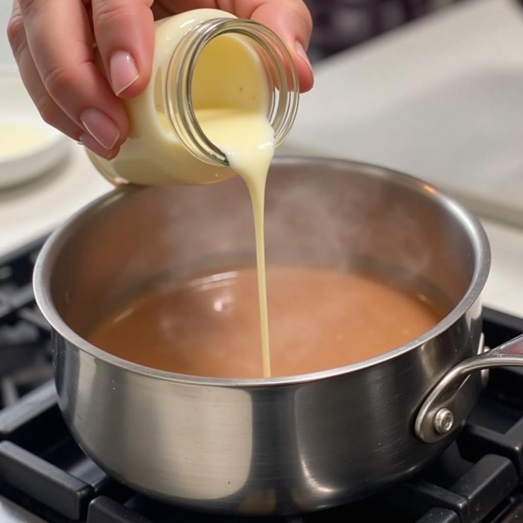 Using agave nectar in dairy-free brigadeiro.