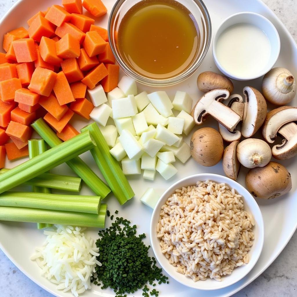 Dairy-Free Chicken Wild Rice Soup Ingredients