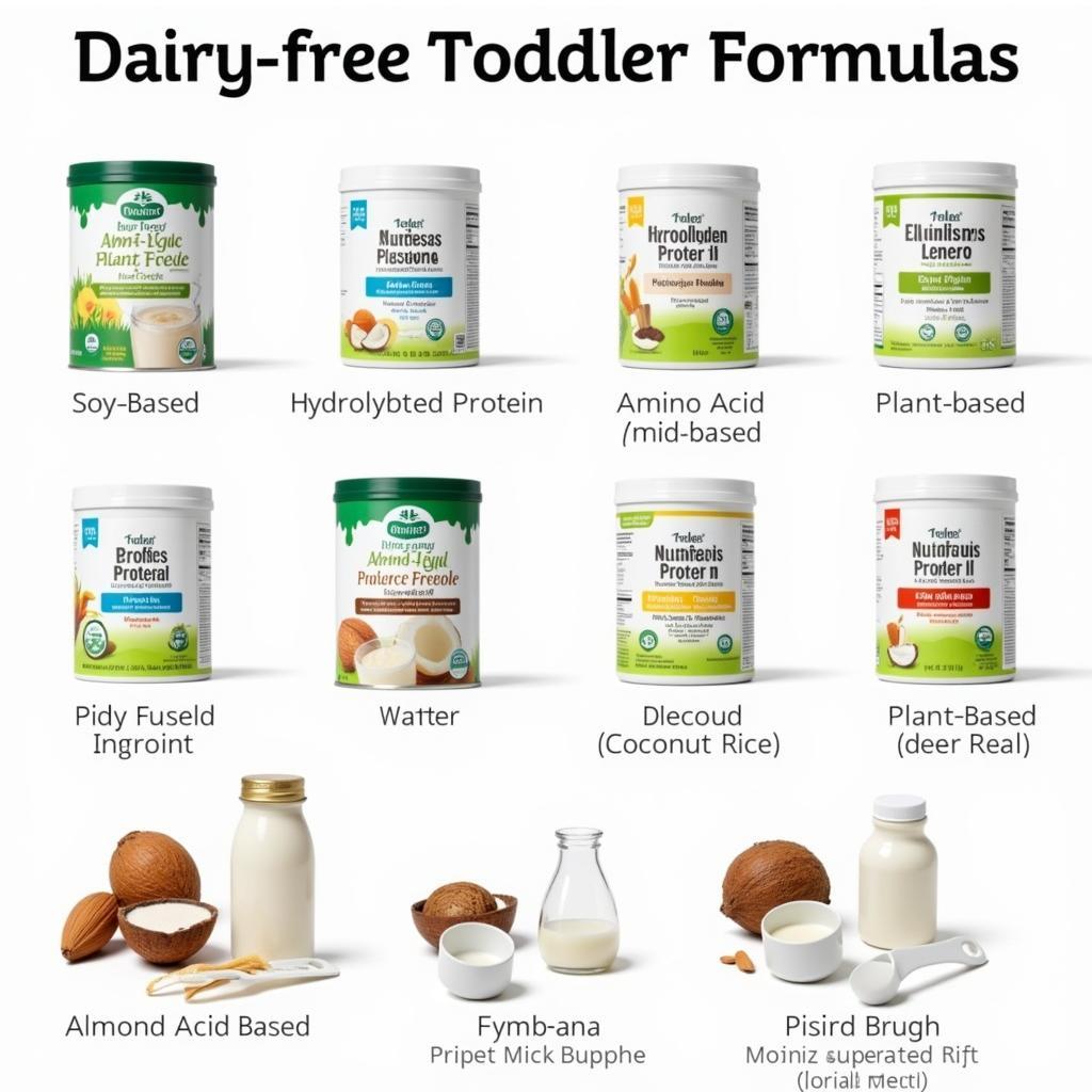 Types of Dairy-Free Toddler Formula