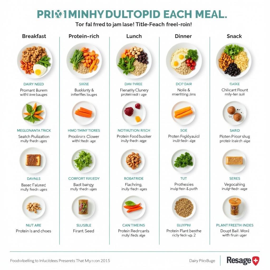 Example of a dairy-free high-protein meal plan.