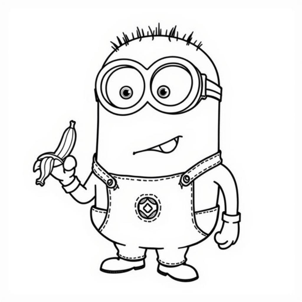 Despicable Me Minion Coloring Page